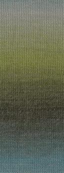 Farbmuster der Gomitolo Versione Farbe 442 Mint/ Graublau/ Lind-/ Moos-/ Graugrün